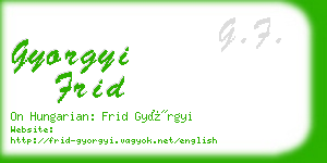 gyorgyi frid business card